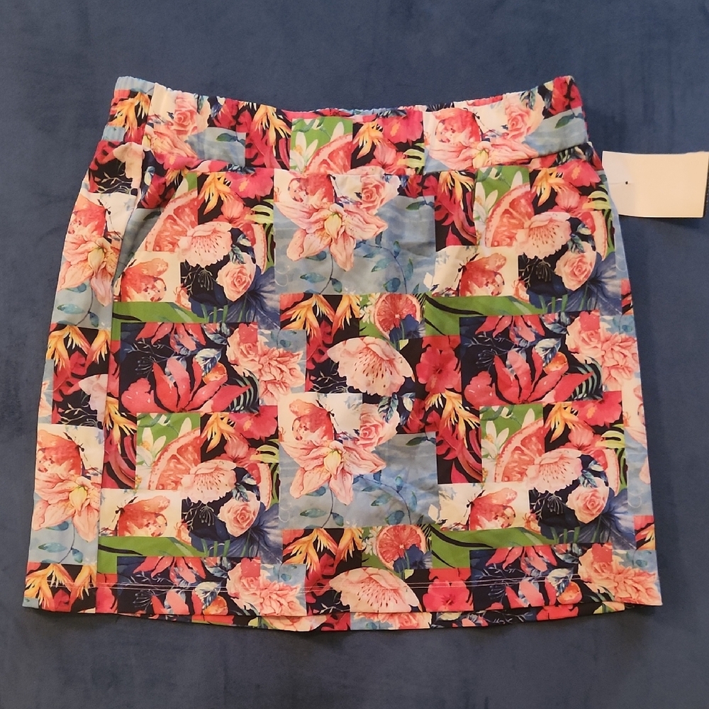 Kyodan Golf Pink Mini Pencil Skirt Resort Wear With Pockets And Shorts Under PS